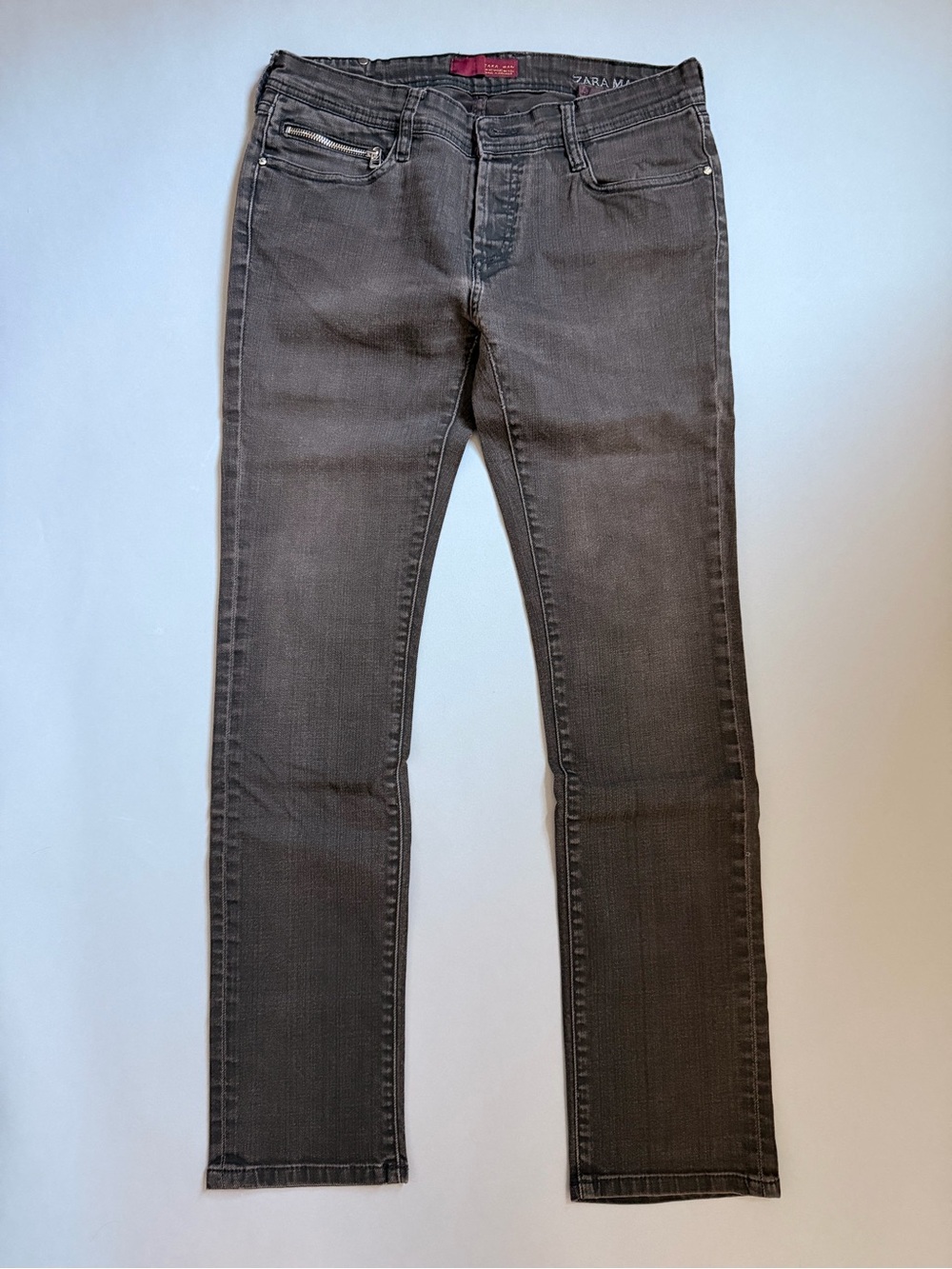 Zara Slim Men's Gray Stretch Jeans